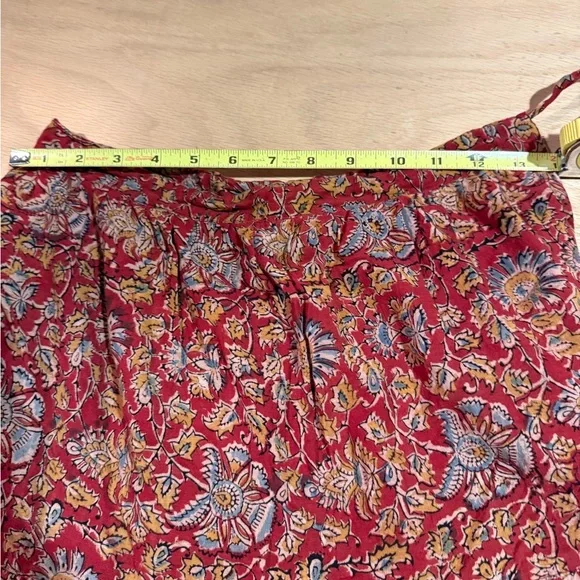 Bohemian Floral Red Skirt - Picture 5 of 7